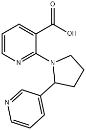 2-(2-PYRIDIN-3-YL-PYRROLIDIN-1-YL)-NICOTINIC ACID Struktur