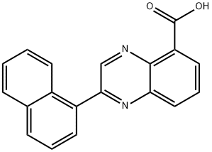 2-NAPHTHALEN-1-YL-QUINOXALINE-5-CARBOXYLIC ACID Struktur