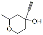 Pyran-4-ol, 4-ethynyltetrahydro-2-methyl- (7CI) Struktur