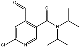 6-chloro-4-forMyl-N,N-diisopropylnicotinaMide Struktur