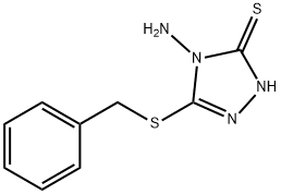 4-AMINO-5-(BENZYLTHIO)-4H-1,2,4-TRIAZOLE-3-THIOL Struktur