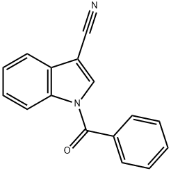 1-benzoyl-3-cyanoindole Struktur