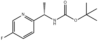 (S)-tert-butyl 1-(5-fluoropyridin-2-yl)ethylcarbaMate Struktur