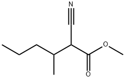 methyl 2-cyano-3-methylhexanoate Struktur