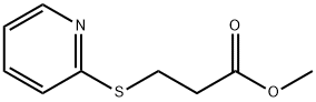 Propanoic acid, 3-(2-pyridinylthio)-, methyl ester (9CI) Struktur