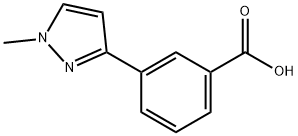 3-(1-Methyl-1H-pyrazol-3-yl)benzoic acid Struktur