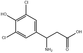 3-AMINO-3-(3,5-DICHLORO-4-HYDROXY-PHENYL)-PROPIONIC ACID Struktur