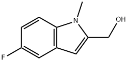 (5-Fluoro-1-methyl-1H-indol-2-yl)methanol Struktur