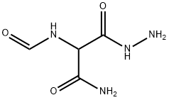 Propanoic  acid,  3-amino-2-(formylamino)-3-oxo-,  hydrazide Struktur