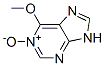 9H-Purine,  6-methoxy-,  1-oxide Struktur