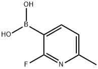 2-Fluoro-6-methylpyridine-3-boronic acid Struktur