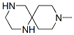 1,4,9-Triazaspiro[5.5]undecane,9-methyl-(9CI) Struktur