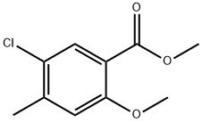 Benzoic acid, 5-chloro-2-Methoxy-4-Methyl-, Methyl ester Struktur