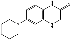 2(1H)-Quinoxalinone,  3,4-dihydro-6-(1-piperidinyl)- Struktur