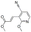 2-Propenoic  acid,  3-(4-cyano-2-methoxy-3-pyridinyl)-,  methyl  ester,  (2E)- Struktur