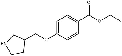 4-(Pyrrolidin-3-ylmethoxy)-benzoic acid ethyl ester Struktur