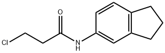 3-CHLORO-N-2,3-DIHYDRO-1H-INDEN-5-YLPROPANAMIDE Struktur