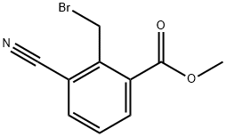 Methyl 3-bromomethyl-4-cyanobenzoate Struktur