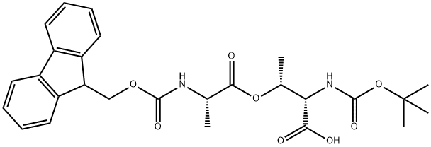 BOC-THR(FMOC-ALA)-OH Structure