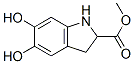 1H-Indole-2-carboxylic acid, 2,3-dihydro-5,6-dihydroxy-, methyl ester (9CI) Struktur