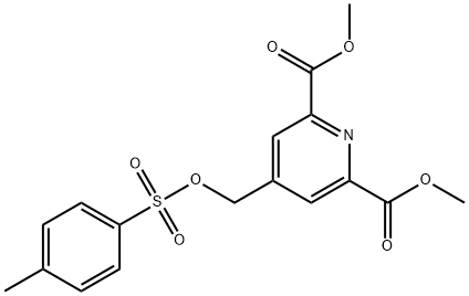 4-[[[(4-Methylphenyl)sulfonyl]oxy]Methyl]-2,6-pyridinedicarboxylic Acid 2,6-DiMethyl Ester Struktur