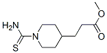 4-Piperidinepropanoic  acid,  1-(aminothioxomethyl)-,  methyl  ester Struktur