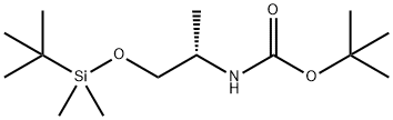 (S)-TERT-BUTYL 1-(TERT-BUTYLDIMETHYLSILYLOXY)PROPAN-2-YLCARBAMATE Struktur