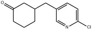 3-[(6-CHLORO-3-PYRIDINYL)METHYL]CYCLOHEXANONE Struktur