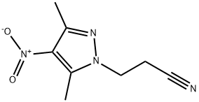 3-(3,5-dimethyl-4-nitro-1H-pyrazol-1-yl)propanenitrile Struktur