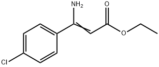 3-AMINO-3-(4-CHLOROPHENYL)-2-PROPENOIC ACID ETHYL ESTER Struktur