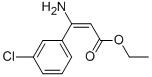 3-AMINO-3-(3-CHLOROPHENYL)-2-PROPENOIC ACID ETHYL ESTER Struktur