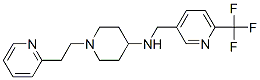 1-(2-PYRIDIN-2-YLETHYL)-N-([6-(TRIFLUOROMETHYL)PYRIDIN-3-YL]METHYL)PIPERIDIN-4-AMINE Struktur