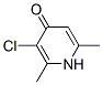 4(1H)-Pyridinone,  3-chloro-2,6-dimethyl- Struktur