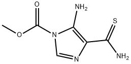 1H-Imidazole-1-carboxylicacid,5-amino-4-(aminothioxomethyl)-,methylester(9CI) Struktur