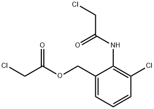 2-Chloro-acetic Acid [3-Chloro-2-[(2-chloroacetyl)aMino]phenyl]Methyl Ester Struktur