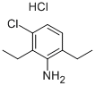 3-CHLORO-2,6-DIETHYLBENZENAMINE HYDROCHLORIDE Struktur