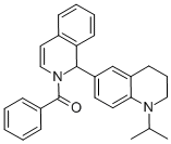 6-(2-BENZOYL-1,2-DIHYDRO-1-ISOQUINOLINYL)-1-ISOPROPYL-1,2,3,4-TETRAHYDROQUINOLINE Struktur