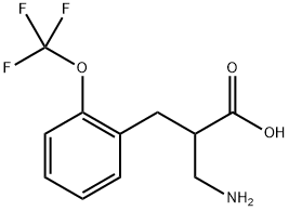 2-AMINOMETHYL-3-(2-TRIFLUOROMETHOXY-PHENYL)-PROPIONIC ACID Struktur