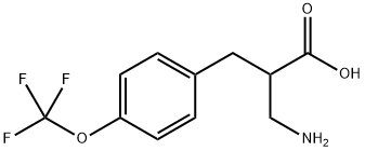 2-AMINOMETHYL-3-(4-TRIFLUOROMETHOXY-PHENYL)-PROPIONIC ACID Struktur