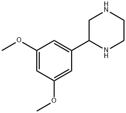 2-(3,5-DIMETHOXYPHENYL)PIPERAZINE Struktur