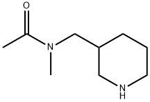 N-METHYL-N-(3-PIPERIDYLMETHYL)-ACETAMIDE Struktur