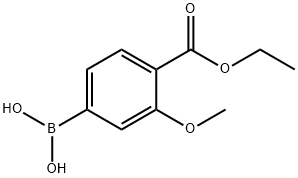 4-ETHOXYCARBONYL-3-METHOXYPHENYLBORONIC ACID Struktur