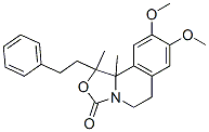 3H-Oxazolo[4,3-a]isoquinolin-3-one,  1,5,6,10b-tetrahydro-8,9-dimethoxy-1,10b-dimethyl-1-(2-phenylethyl)- Struktur