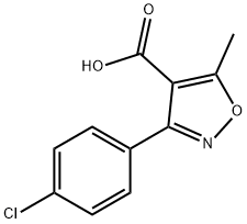 3-(4-CHLORO-PHENYL)-5-METHYL-ISOXAZOLE-4-CARBOXYLIC ACID Struktur