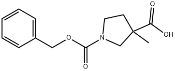 1-benzyl 3-Methyl pyrrolidine-1,3-dicarboxylate Struktur