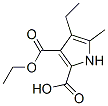 DIETHYL-5-METHYL-2, 3-DICARBOXY-PYRROLE Struktur