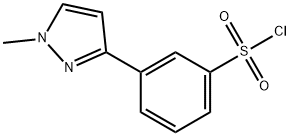 3-(1-Methyl-1H-pyrazol-3-yl)benzenesulphonyl chloride Struktur