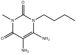 5,6-DIAMINO-1-BUTYL-3-METHYLPYRIMIDINE-2,4(1H,3H)-DIONE Struktur