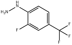 2-FLUORO-4-(TRIFLUOROMETHYL)PHENYLHYDRAZINE Struktur