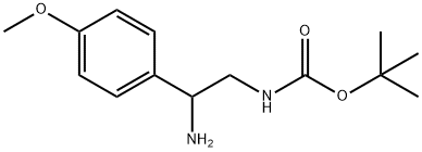 [2-AMINO-2-(4-METHOXY-PHENYL)-ETHYL]-CARBAMIC ACID TERT-BUTYL ESTER HYDROCHLORIDE Struktur